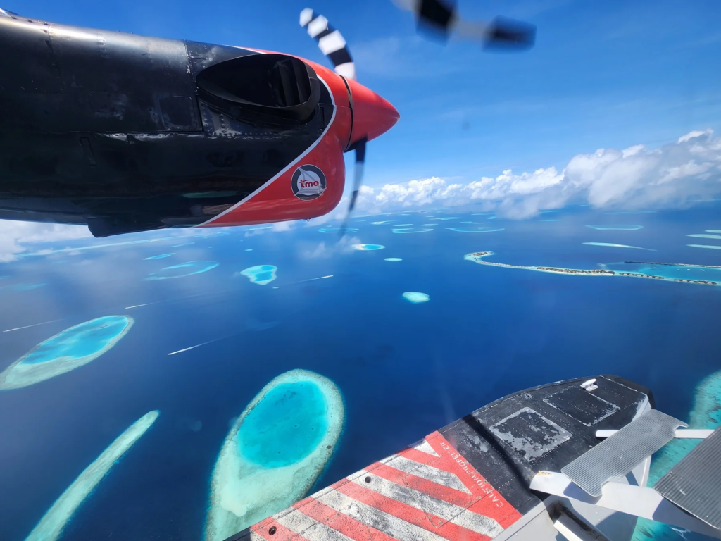 水上飛行機からの景色