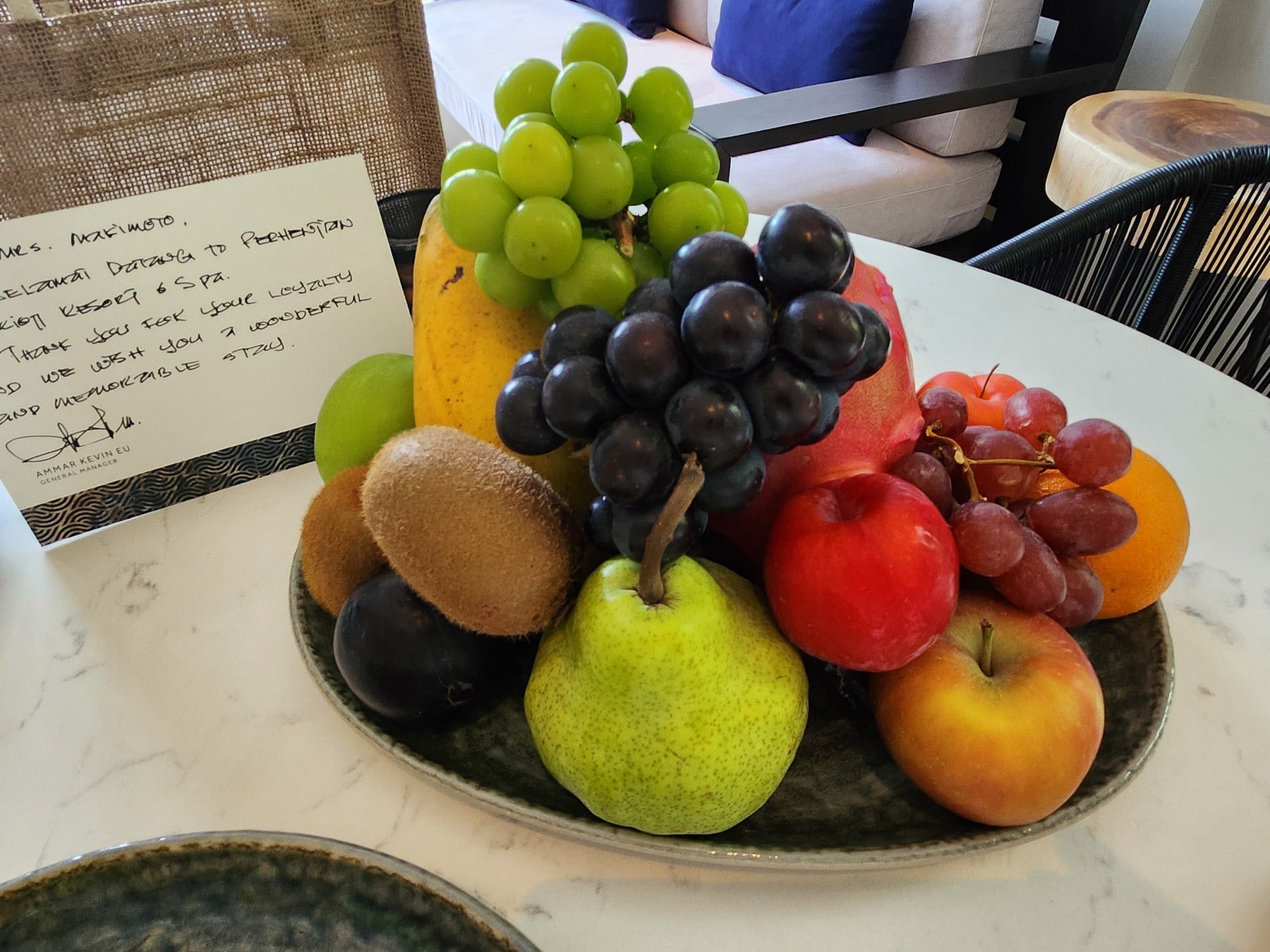 記念日のフルーツプレート